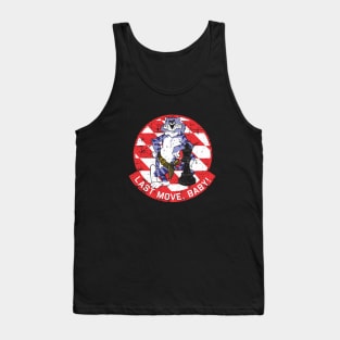 Grumman F-14 Tomcat - Last Move, Baby! - Grunge Style Tank Top